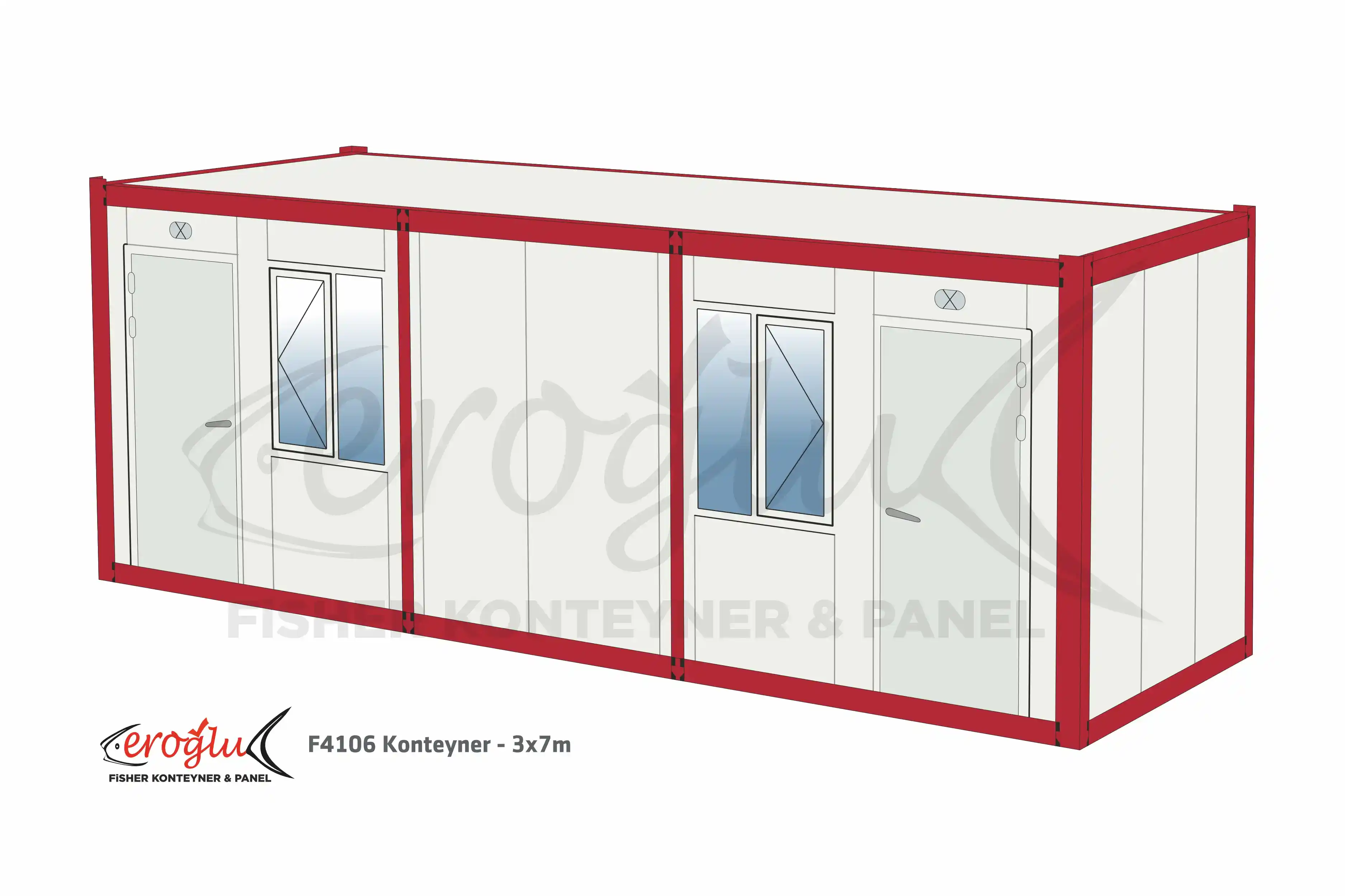 Fisher Panel F4106 Konteyner - 3x7m